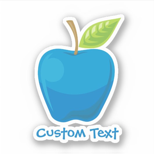 Sticker Apple Blue (Devant)