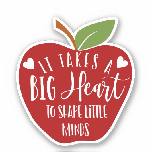 Sticker Apple pour enseignant (Devant)