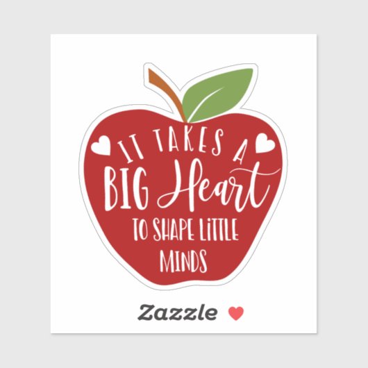 Sticker Apple pour enseignant (Feuille)