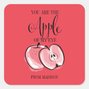 Sticker Apple Valentine Pun Fruit Funny