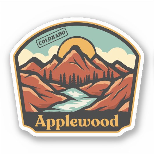 Sticker Applewood, Colorado (Devant)