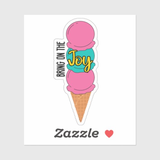 Sticker Apportez l'autocollant Joy Ice Cream (Feuille)
