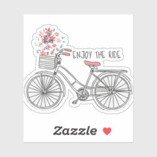 Sticker Appréciez l'autocollant de bicyclette de tour