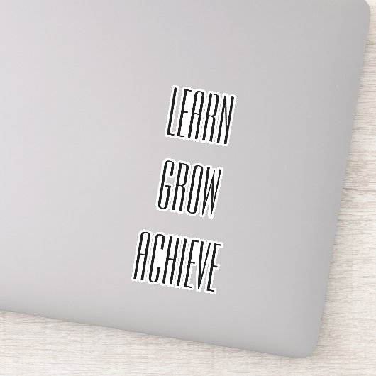 Sticker Apprendre, grandir, atteindre une recette simple p (Détail)