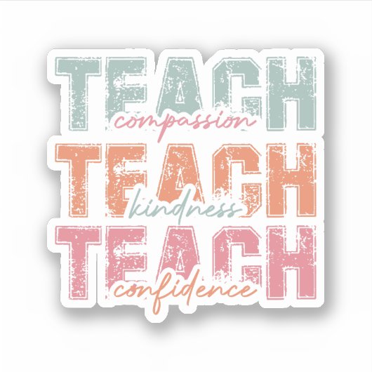 Sticker Apprendre La Compassion Confiance (Devant)