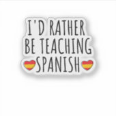 Sticker apprendre ou parler espagnol (Devant)