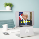 Sticker Approbation du président Donald Trump (Ordinateur portable sur le bureau)