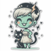Sticker Après-vie de minou (Devant)