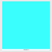 Sticker Aqua (couleur solide) (Feuille)