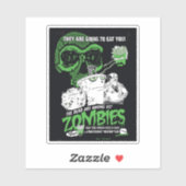 Sticker Aqua Teen Hunger Force Zombies Poster (Feuille)