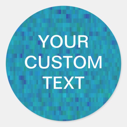 Sticker aqua tegels Modern Patroon (Voorkant)