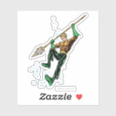 Sticker Aquaman avec Spear (Feuille)