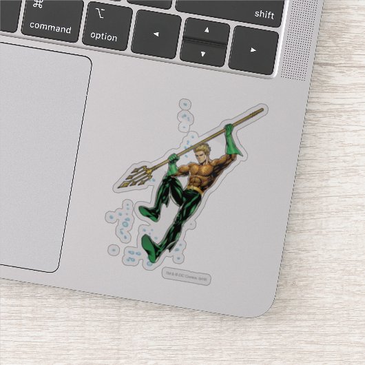 Sticker Aquaman avec Spear (Détail)