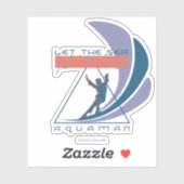 Sticker Aquaman | Laissez La Mer Vous Libérer (Feuille)