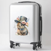 Sticker Aquarelle adorable Rabbit (Sur valise)
