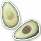 Sticker Aquarelle Avocados (Devant)