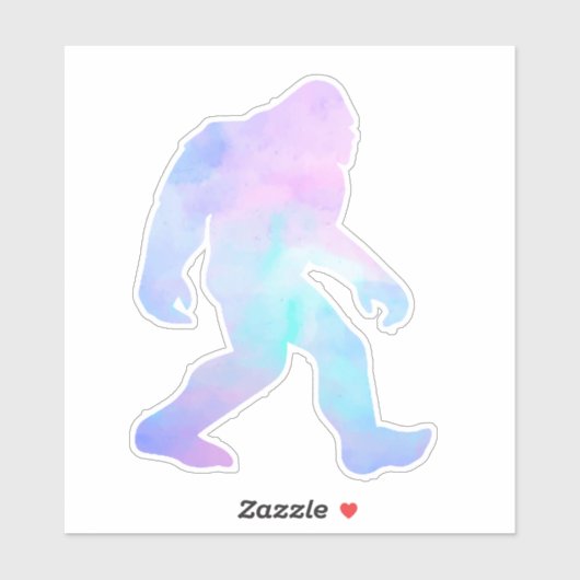 Sticker Aquarelle Bigfoot (Feuille)