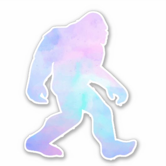 Sticker Aquarelle Bigfoot (Devant)
