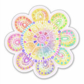 Sticker Aquarelle Boho Style Grand Tournesol (Devant)