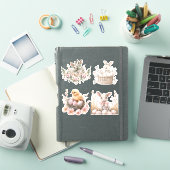 Sticker Aquarelle Brunch Pâques Mélange (Couverture iPad)