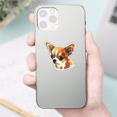 Sticker Aquarelle Chihuahua (Téléphone)