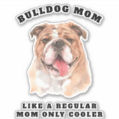 Sticker Aquarelle | Cool Bulldog Maman/Papa (Devant)