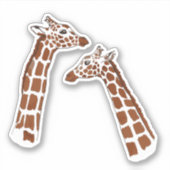 Sticker Aquarelle d'animal des Giraffes sympa (Devant)