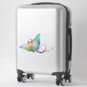 Sticker Aquarelle de couleur (Sur valise)