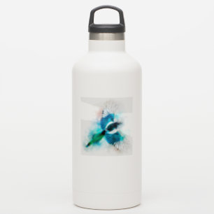 Sticker Aquarelle d'oiseau-mouche volant