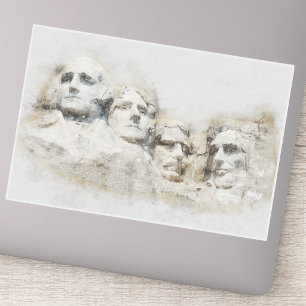 Sticker Aquarelle du mont Rushmore