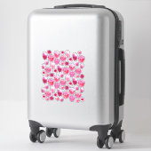 Sticker Aquarelle florale rose (Sur valise)
