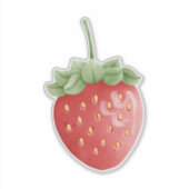 Sticker Aquarelle fraise (Devant)