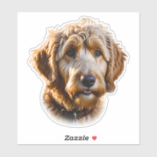 Sticker Aquarelle Goldendoodle