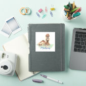 Sticker Aquarelle Grumpy Humide Canard Oiseau Nature Nom p (Couverture iPad)