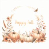 Sticker Aquarelle Happy Fall (Recto)