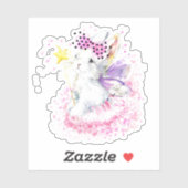 Sticker Aquarelle Lapin Fairy (Feuille)