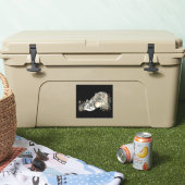 Sticker Aquarelle Loup maman ou papa avec petits (Glacière)