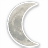 Sticker Aquarelle Lune Espace Extérieur Anniversaire Fête (Recto)