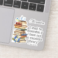 Aquarelle mignonne Jane Austen Livre Citation Oise