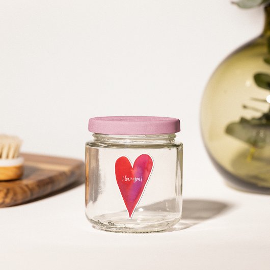 Sticker Aquarelle minimaliste valentine