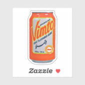 Sticker Aquarelle Peinture Vimto Can Arabe arabe (Feuille)