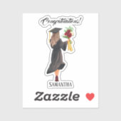 Sticker Aquarelle personnalisée (Feuille)