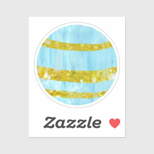 Sticker Aquarelle Planet Espace Extérieur Fête Anniversair (Feuille)