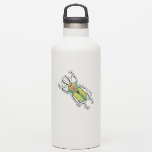 Sticker Aquarelle Rainbow Stag Beetle Love Bug
