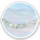 Sticker Aquarelle Saturne Espace extra-atmosphérique Fête  (Recto)