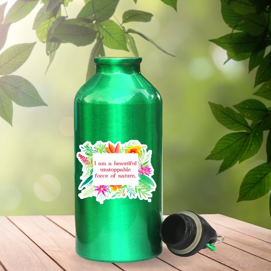 Sticker Aquarelle Tropicale Force Inarrêtable De La Nature