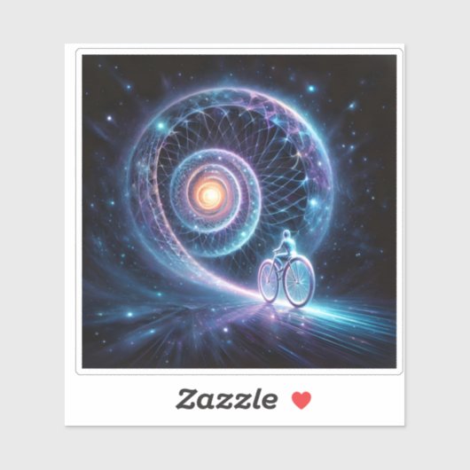 Sticker Aquarelle vive d'un cheval courant au coucher du s (Feuille)