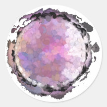 Sticker Aquarius Purple Moon