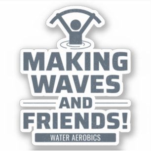 Sticker Aquatique Aérobic Exercice aquatique Fitness