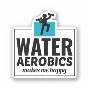 Sticker Aquatique Aérobic Exercice aquatique Fitness
